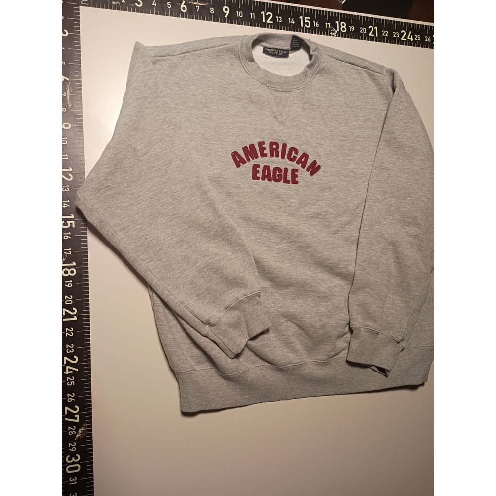 Vintage Original American Eagle Mens Grey Sweater Large (The Classic)